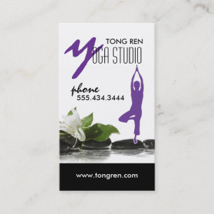 Yoga-Visitenkarte-Schablone Visitenkarte