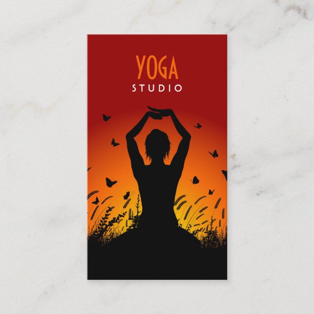 Yoga-Visitenkarte Visitenkarte (Vorderseite)