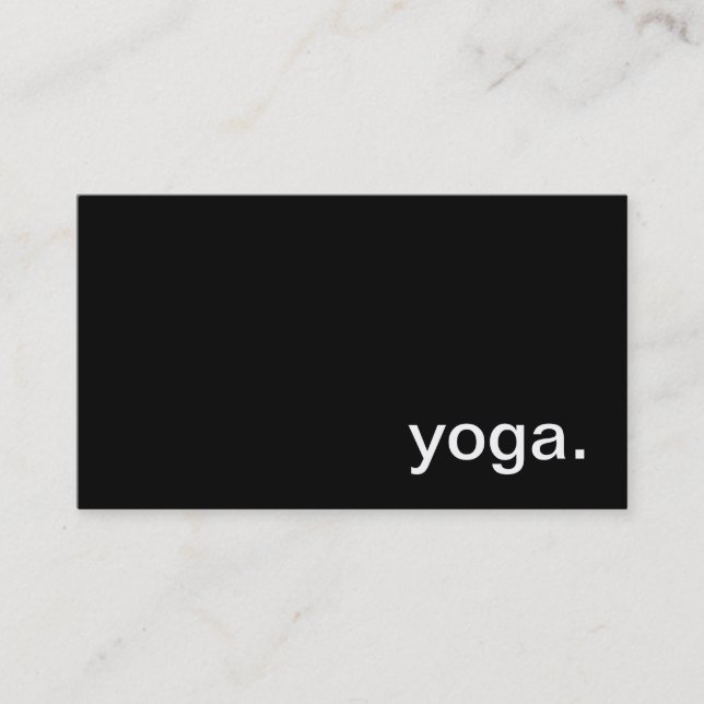 Yoga-Visitenkarte Visitenkarte (Vorderseite)