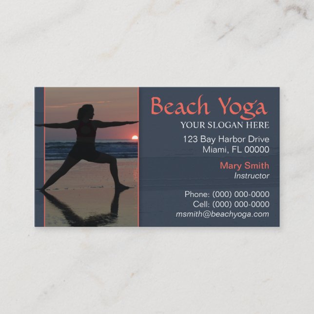 Yoga-Visitenkarte Visitenkarte (Vorderseite)