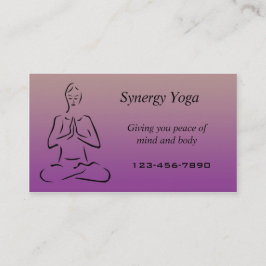 Yoga-Visitenkarte Visitenkarte