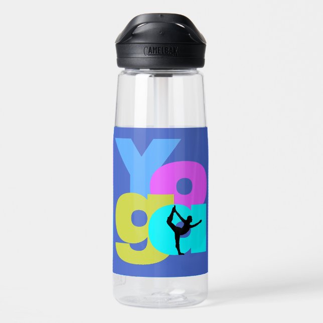 Yoga Wasserflasche Trinkflasche (Rückseite)