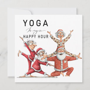 Yoga Weihnachten Santa Claus Pose 