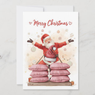 Yoga Weihnachten Santa Claus posiert Yoga Urlaub