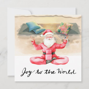 Yoga Weihnachten Santa Claus Posing Yoga