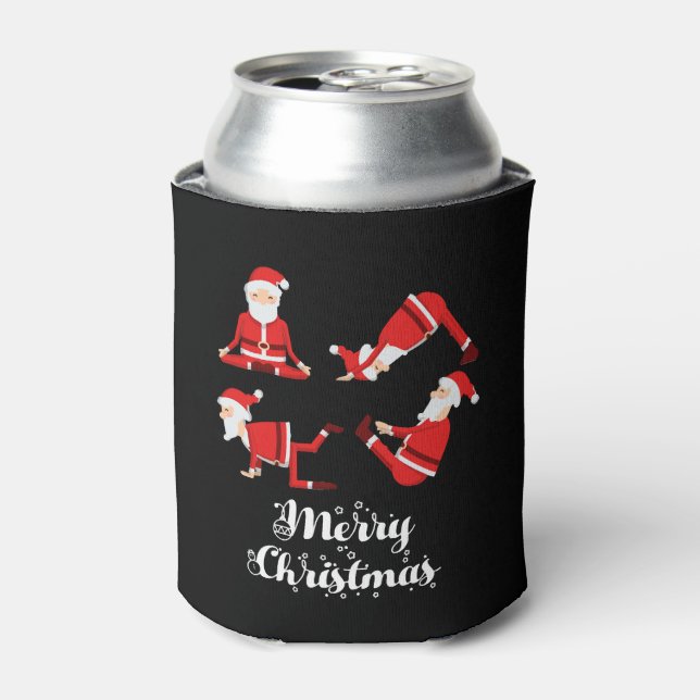 Yoga Weihnachts-Fitness Dosenkühler (Kanne Vorderseite)