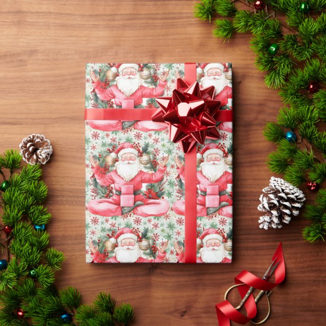 Yoga Weihnachtslehrer Geschenkpapier (Feiertagsgeschenk)