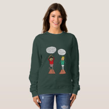 Yoga-Weihnachtspullover der Weihnachtsbaum-Pose-|