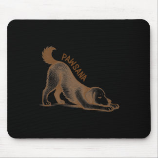 Yoga-Welpe nach unten gerichtete Hundepose Meditat Mousepad