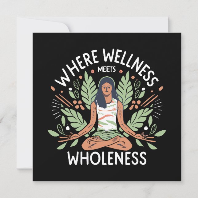 Yoga, wo Wellness auf Ganzheit trifft (Vorderseite)