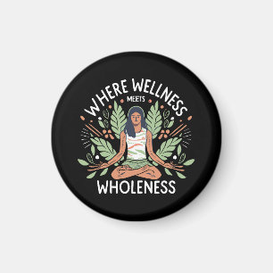 Yoga, wo Wellness auf Ganzheit trifft Magnet