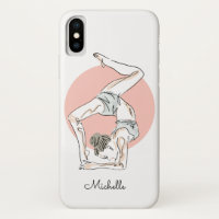 Yoga Woman individuelle Name Telefonfälle
