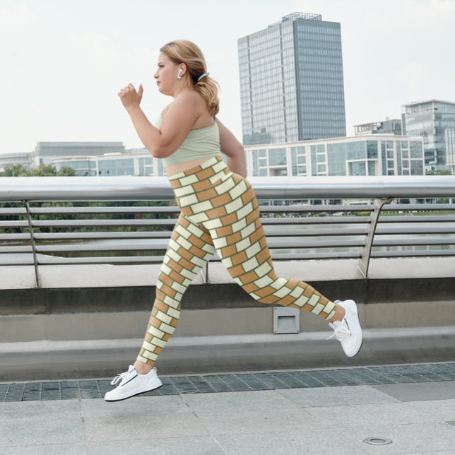 Yoga Workout-Leggings für schönes Brick Pattern Leggings (Von Creator hochgeladen)