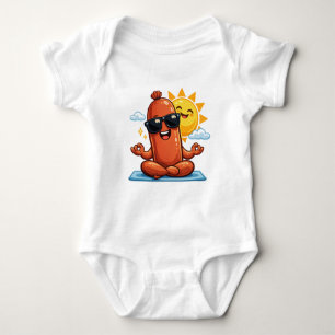 Yoga-Wurst Baby Strampler