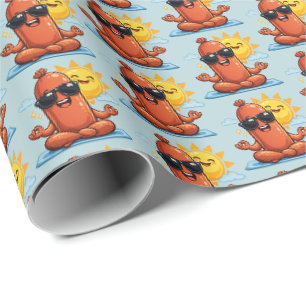 Yoga-Wurst Geschenkpapier