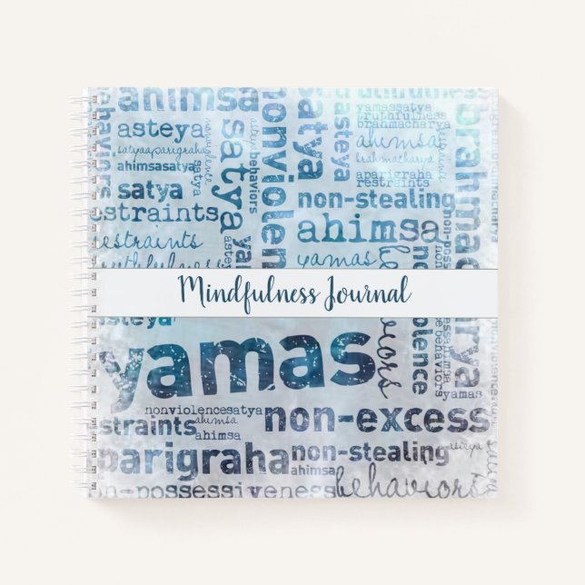 Yoga Yamas Mindfulness Journal Notizbuch (Vorderseite)