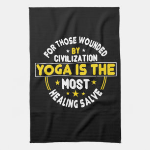 Yoga - Yoga ist die heilsamste Salbe Geschirrtuch