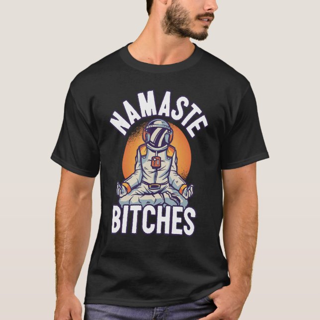Yoga Yogi Sprichwort Namaste T-Shirt (Vorderseite)