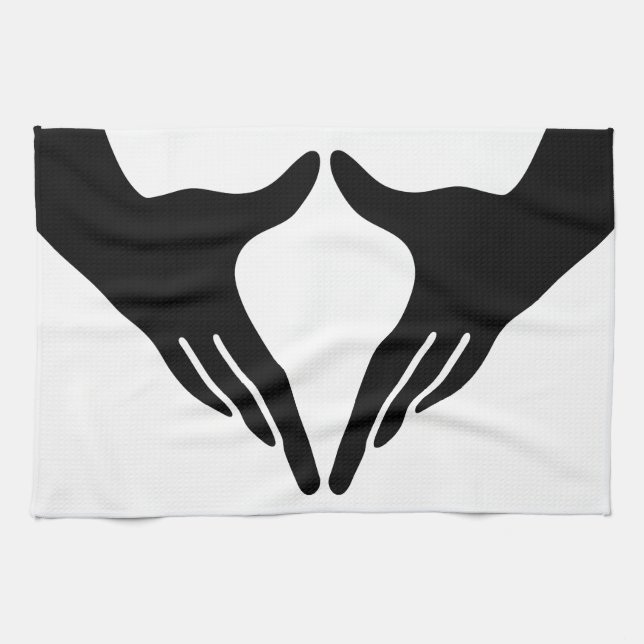 Yoga Yoni Mudra Geschirrtuch (Horizontal)