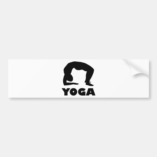 Yoga-Zahl Autoaufkleber (Vorne)
