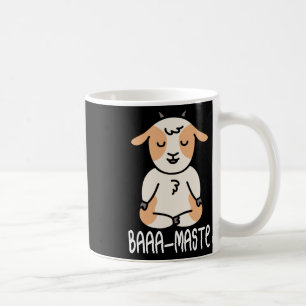 Yoga-Ziege Lotus-Position Yogi Frauen Meditation Z Kaffeetasse