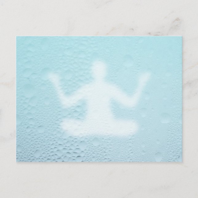 Yogablau Postkarte (Vorderseite)
