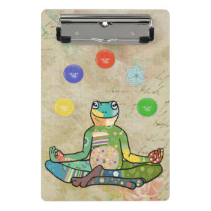 yogafrosch mini klemmbrett