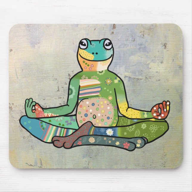yogafrosch mousepad (Vorne)