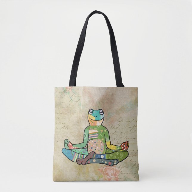 Yogafrosch Tasche (Vorderseite)