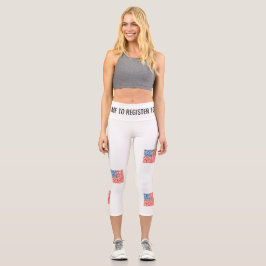 Yogahose zur Wählerregistrierung Capri Leggings