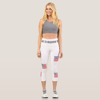 Yogahose zur Wählerregistrierung Capri Leggings