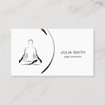 Yogakarte mit zwei Yoga-Posen