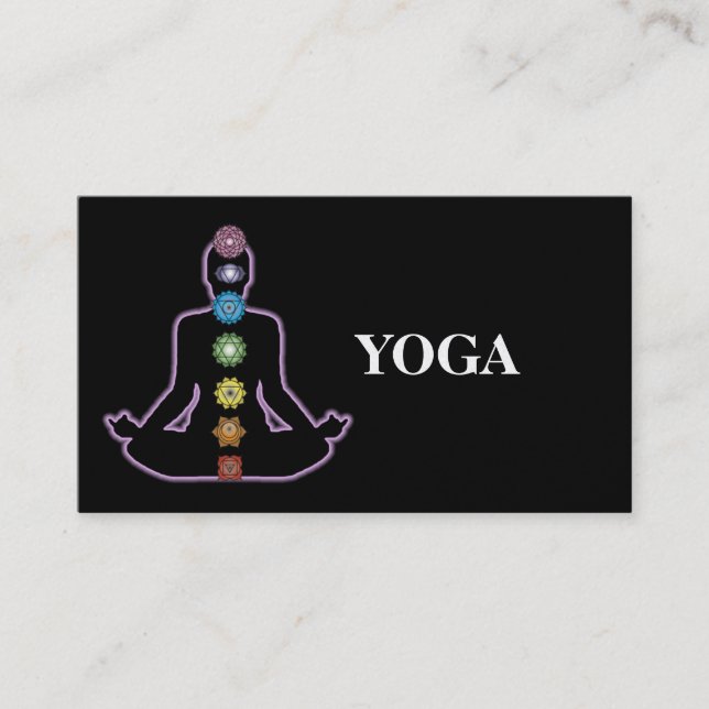 Yogalehrer Visitenkarte (Vorderseite)