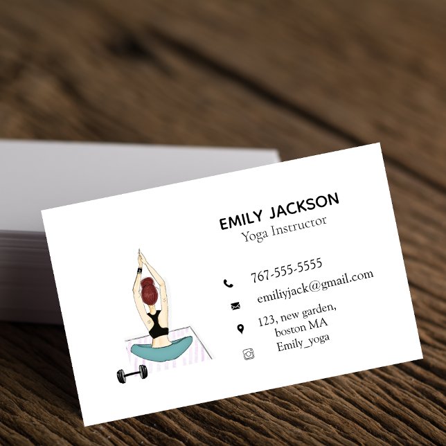 Yogalehrer, Yoga-Trainer, Visitenkarte (Von Creator hochgeladen)