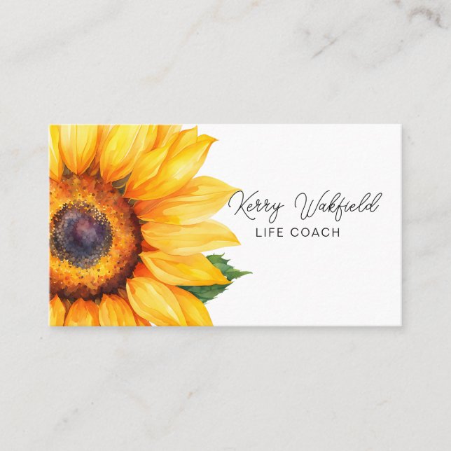 Yogalehrerin Visitenkarte (Vorderseite)