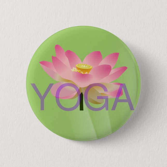 Yogalotosknopf Button (Vorderseite)