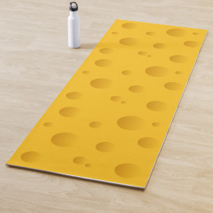 Yogamatte des Schweizer Käses der Neuheit gelbe