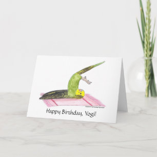 Yogaparakeet-Pflug-Pose Karte