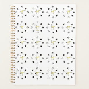 Yogapose der Mond Planer