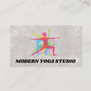 Yogapositionen Gesundheitsbezogene Fitness Visitenkarte