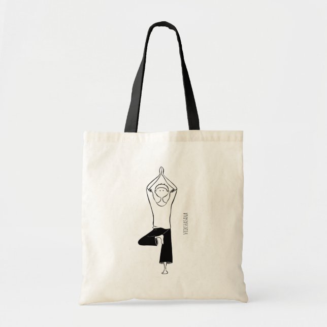 Yogasack mit Vrikshasana Tragetasche (Vorne)