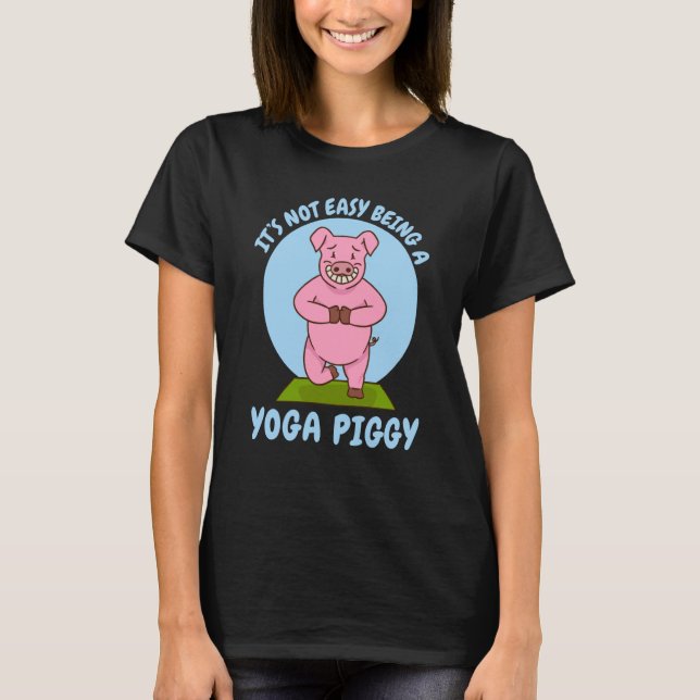 Yogaschweinchen T-Shirt (Vorderseite)