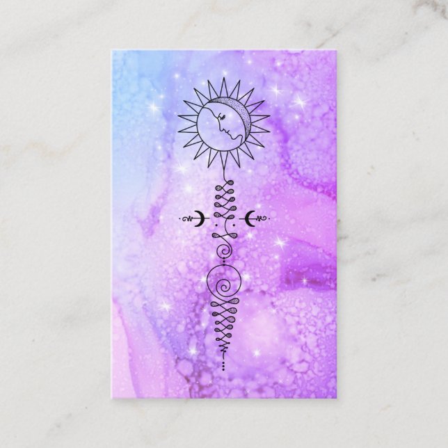 *~* Yogasun-Frauen-Mond-Nirwana Reiki Massage Visitenkarte (Vorderseite)