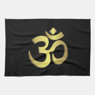 Yogasymbol OM (Om) Namaste Küchentuch