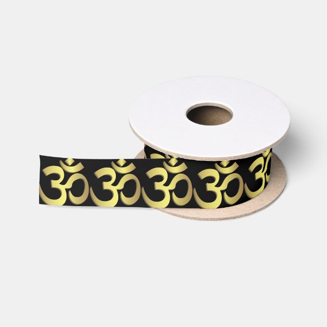 Yogasymbol OM (Om) Namaste Satinband (Spule)