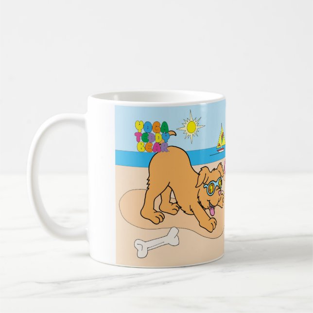 Yogateddy-Bär mit unten verfolgen Tasse (Links)