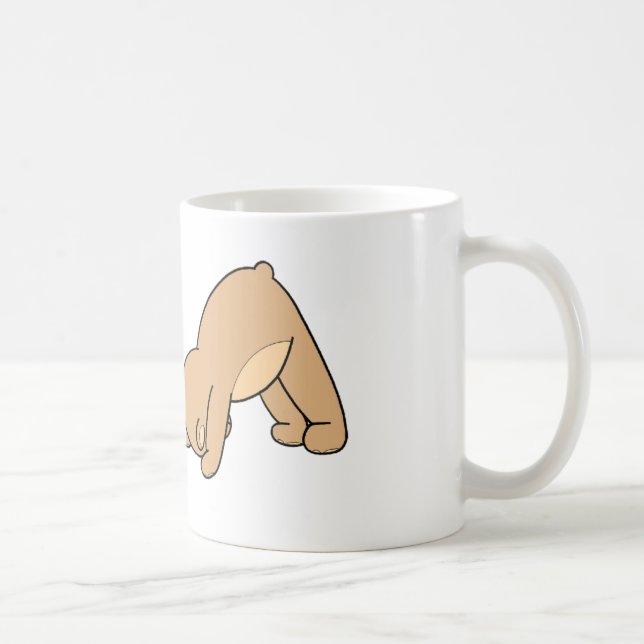 Yogateddy-Bärn-abwärts HundeTasse Kaffeetasse (Rechts)