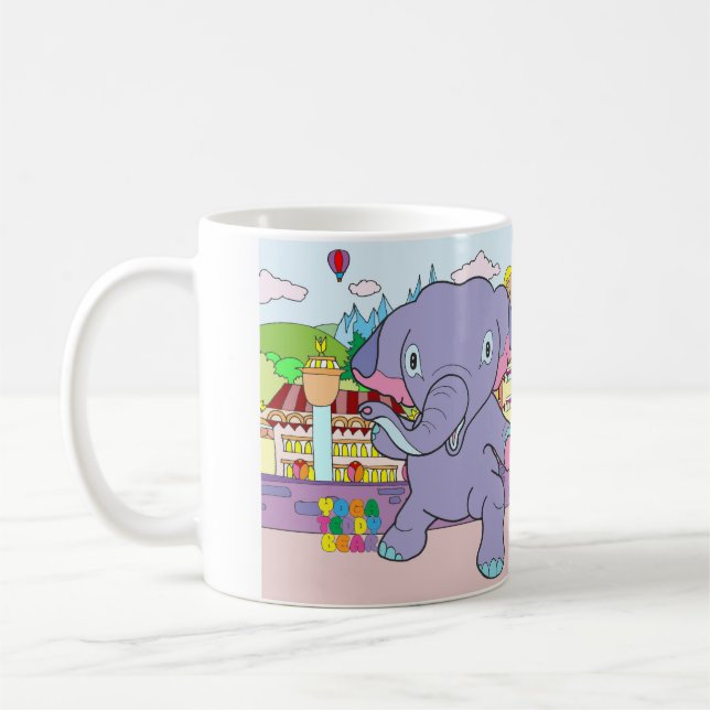 Yogateddy-Bärn-u. Krieger-Elefant-Tasse Kaffeetasse (Links)