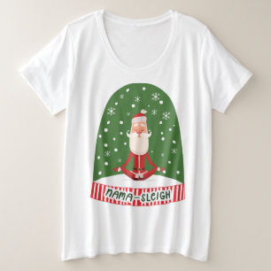 Yogi amusant Yoga Père Noël Nama Sleigh Globe De