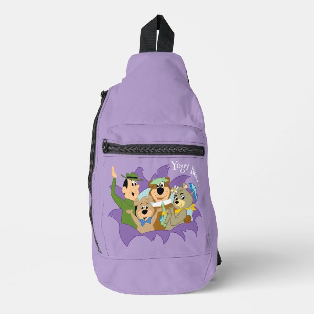 Yogi Bär und Freunde Überraschung Crossbody Bag (Vorderseite)